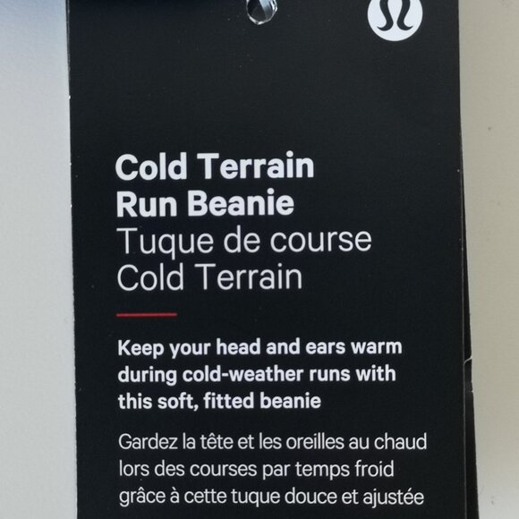 NWT LULULEMON SYMB Blue Tech Fleece Cold Terrain Run Beanie Hat Men's OS - Picture 6 of 7